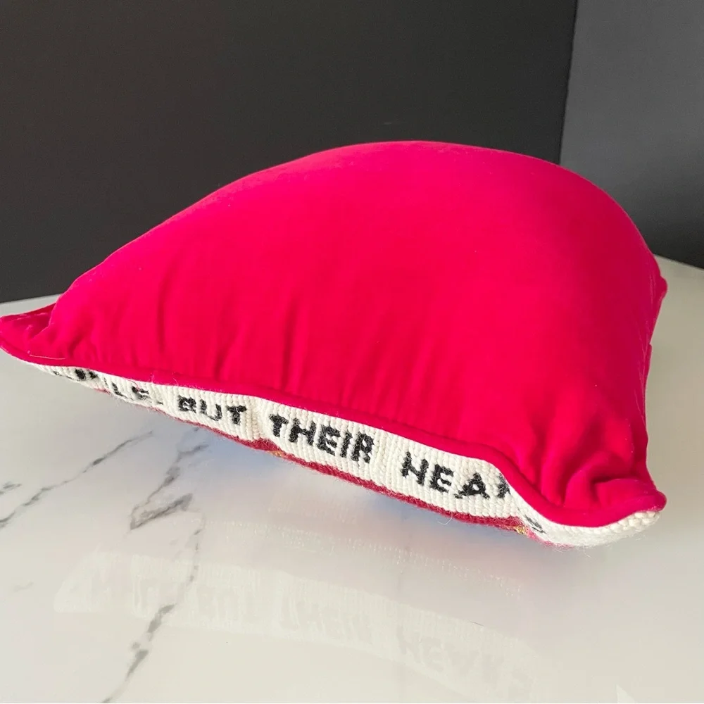 "A Mother Holds Her Children's Hands" Needlepoint Pillow - Picture 9 of 12